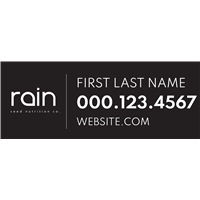 Rain Personalized Window Decal - 46x18
