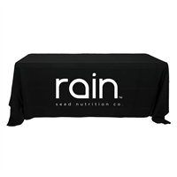 Rain Logo...Black Tablecloth
