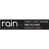 Rain Personalized Window Decal - 28x6