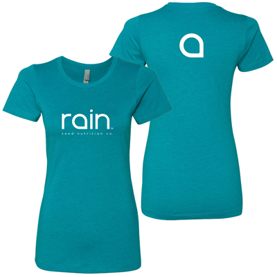 Rain Logo...Teal Womens T-shirt